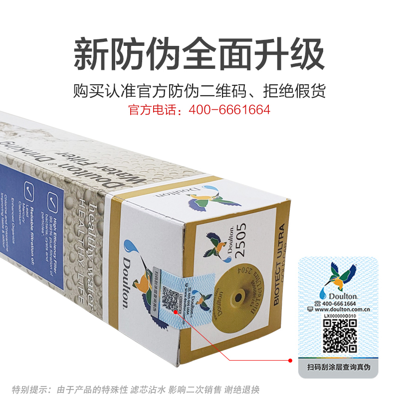 英国原装进口新品道尔顿净水器滤芯M12 SI UCC 0.2微米阻垢滤芯-图3