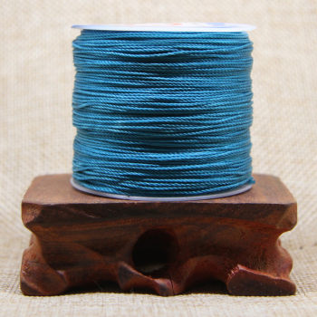 ສິນຄ້າຫນັງ DIY hand-sewn ຖົງຫນັງ polyester round wax thread 0.6mm wax thread nylon braided wax thread