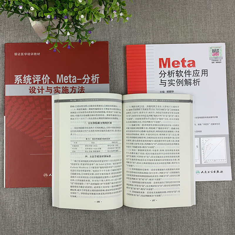 正版 共3册 系统评价meta-分析设计与实施方法+系统评价指导手册+meta分析软件应用与实例解析 人民卫生出版社 临床医学 - 图2