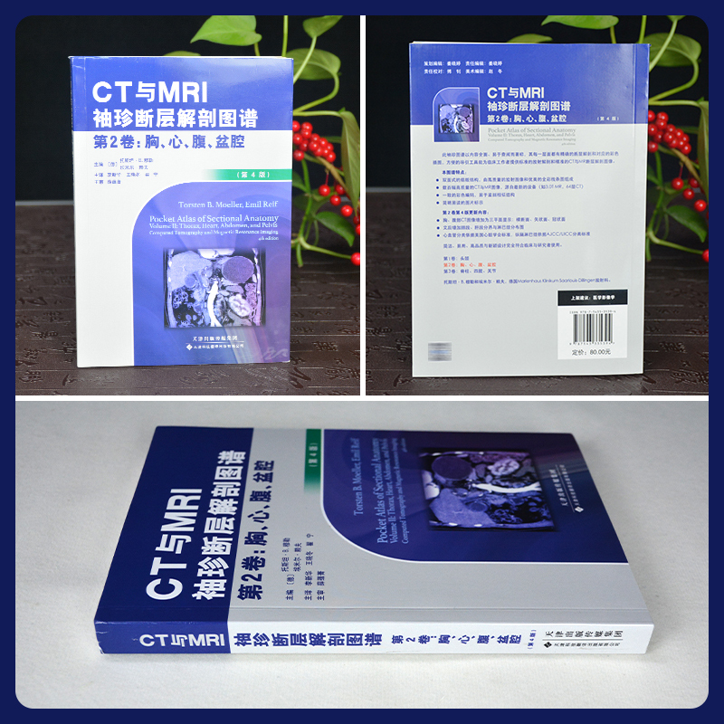 CT与MRI袖珍断层解剖图谱 第1卷 头颈部+CT与MRI袖珍断层解剖图谱 第2卷 胸心腹盆腔 第4版李新华编天津科技翻译出版有限公司 - 图2