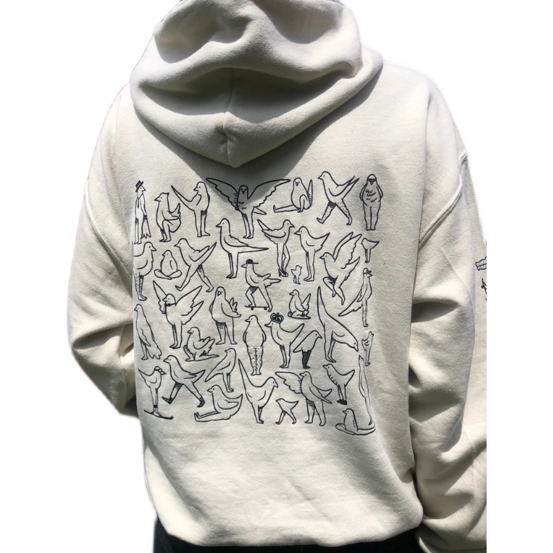 Autismss宝藏屋！Graffiti White hoodie Sleeve Unisex连帽卫衣 - 图2