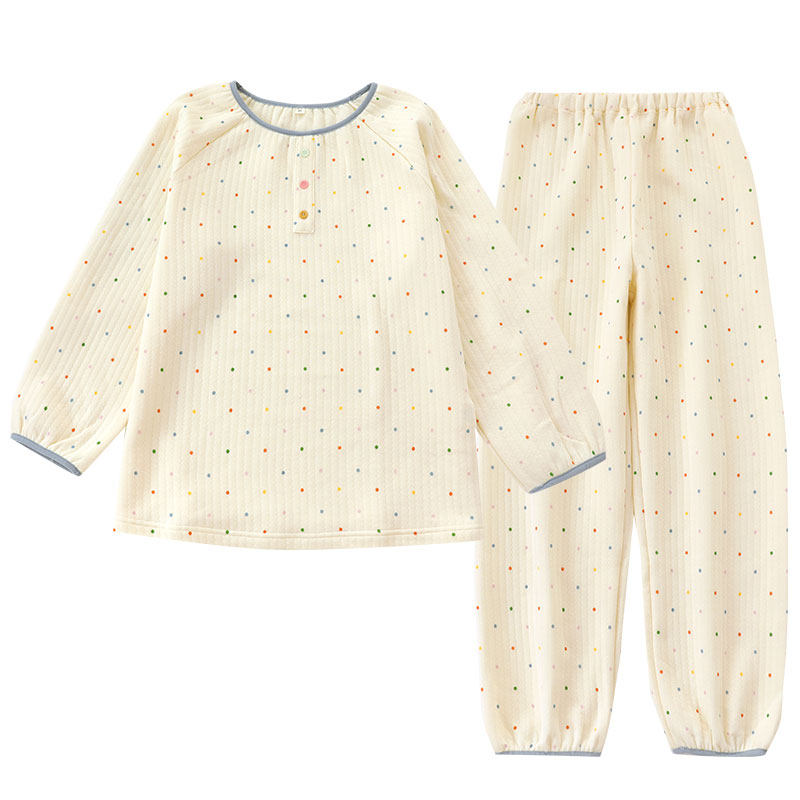 多彩糖豆睡衣女士春秋冬款夹棉加厚长袖空气棉可外穿家居服套装,淘宝优惠券,粉丝福利购,淘宝优惠卷