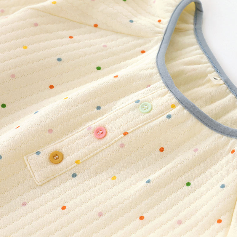 多彩糖豆睡衣女士春秋冬款夹棉加厚长袖空气棉可外穿家居服套装,淘宝优惠券,粉丝福利购,淘宝优惠卷