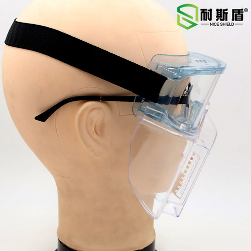 头戴防护面罩透明防冲击化学飞溅油烟实验室打磨防尘劳保汽修眼罩 - 图2