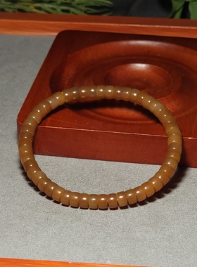 L122202 13.4克直径6-3.5mm油光亮泽醉美酥栗红纯美红糖药片手链