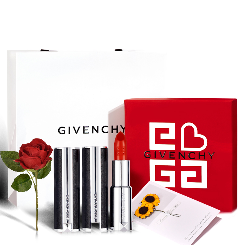 Givenchy/纪梵希口红唇膏红丝绒n35 n37小羊皮306 333告白礼盒-图1