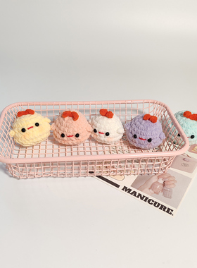 迷你小鸡成品手工手机链包挂件