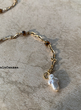 情侣包金法式ins复古手链原创