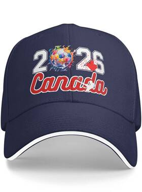 跨境外贸2026世界杯Canada大力神杯欧美硬顶棒球帽男户外遮阳帽子