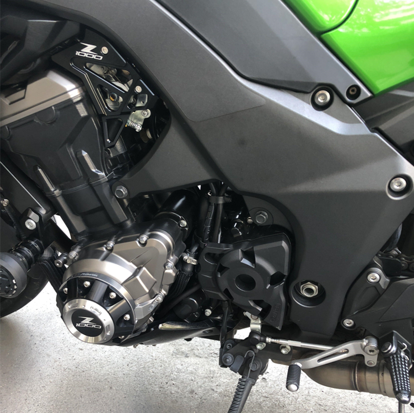 适用川崎 Z900 SE Z1000 R发动机边盖改装防摔保护盖防摔罩保护块 - 图1