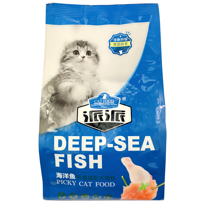 派派猫粮海洋鱼味500g*5成猫猫毛球全价猫粮流浪猫 - 图2