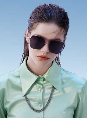 海俪恩墨镜女2025年新款镂空钻石切割防紫外线高级感太阳镜N6916