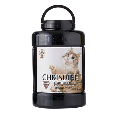 可莉丝汀益生菌深海鱼猫粮5斤桶装