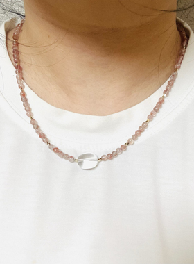 【晶屿南红协奏曲大专辑】原创设计师项链天然无优化水晶南红