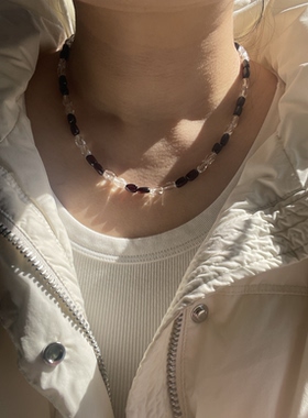 【龙之泪】原创设计师水晶项链血珀白水晶绿幽灵女士项链生日礼物