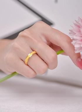 三生三世满天星金戒指男女情侣款