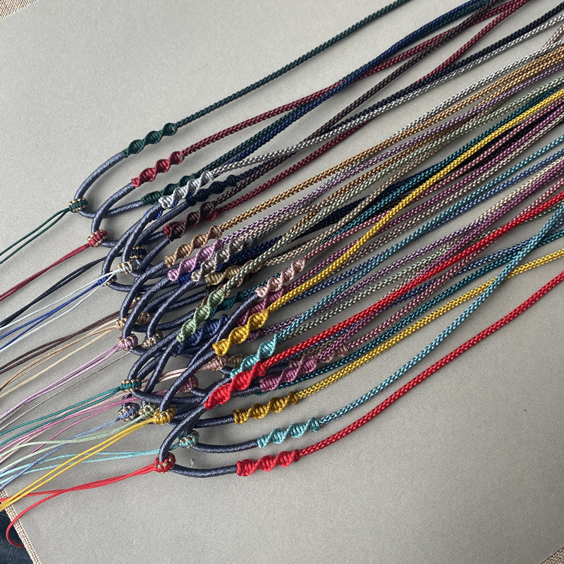 手工编织吊坠挂绳女细款简约红绳项链绳翡翠和田玉可调节挂件绳男,淘宝优惠券,粉丝福利购,淘宝优惠卷