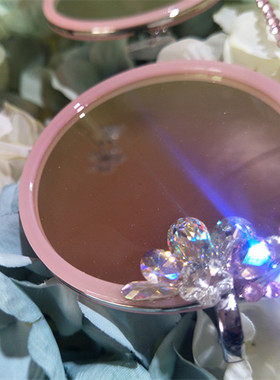 炫彩墨镜水钻猫耳朵太阳镜个性