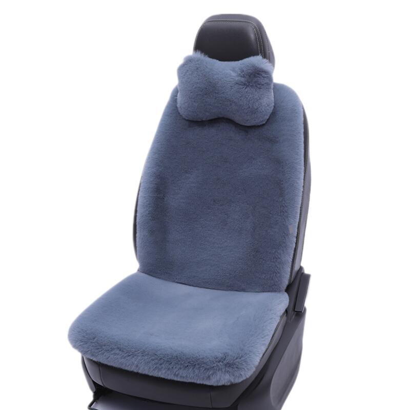 冬季汽车坐垫毛绒小蛮腰车后排座套保暖车内羊毛车垫仿兔毛绒单片