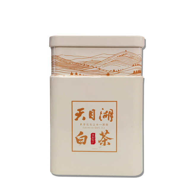 2025 Tianmu Lake White Tea Spring Tea Iron Canned Mingqian Tea Special Grade Jiangsu Liyang Changzhou Promotion Mellow Fragrance