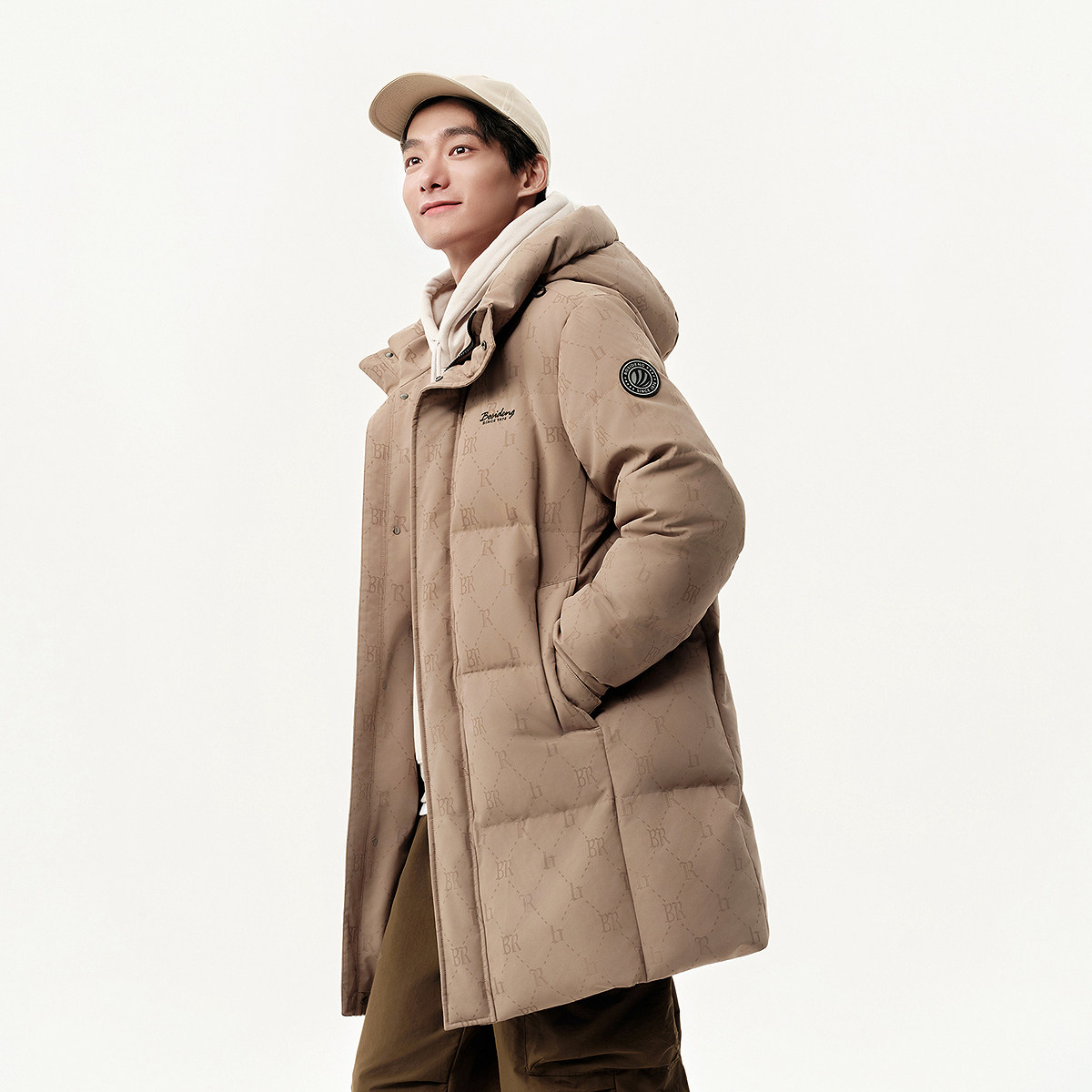 波司登2025冬季新款男经典休闲羽绒服宽松面包服时尚中长款保暖