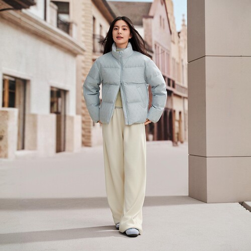 波司登冬季羽绒服女款新款短款时尚休闲立领加厚保暖外套正品 - 图1