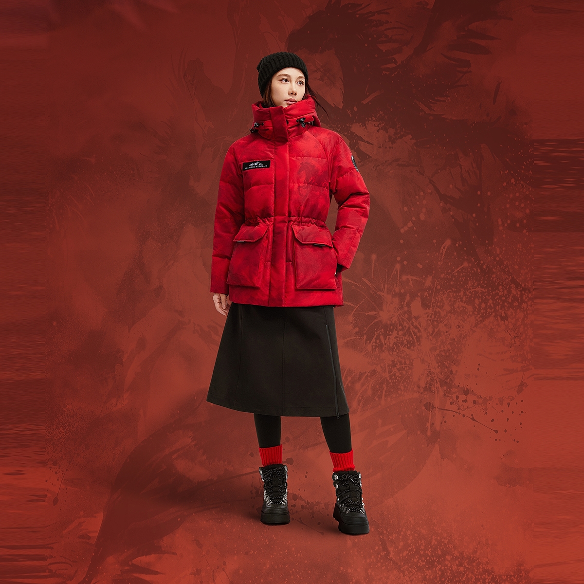 新年联名波司登冬季新品户外极寒收腰显瘦保暖鹅绒羽绒服女士