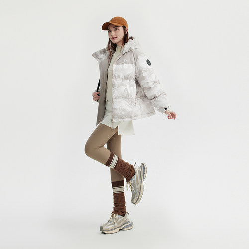 波司登新款羽绒服女短款男女同款时尚运动连帽百搭保暖面包服 - 图3