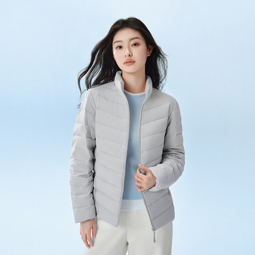 【送礼】波司登25新款短款轻薄羽绒服女外套便携百搭立领三防内胆 - 图0