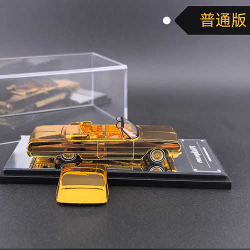 FW 1:64 雪佛兰英帕拉 西海岸跳跳车 开盖版 仿真合金汽车模型金 - 图1
