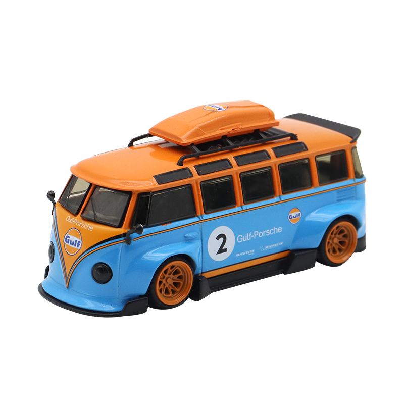 大众VW T1巴士 IM 1:64面包车Kombi海湾乐福门仿真合金汽车模型-图3