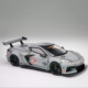 Corvette C8 ZR1 LBWK wide body modified combat gray FM 1 64 alloy car model