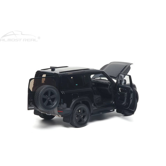 Land Rover Defender 90 110 travel kit version SUV AR realistic 1 18 alloy full car model black