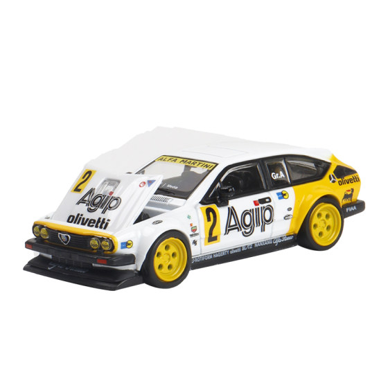 RM Rhino 1 64 Alfa Romeo gtv6 wide body modification open cover alloy car model collection