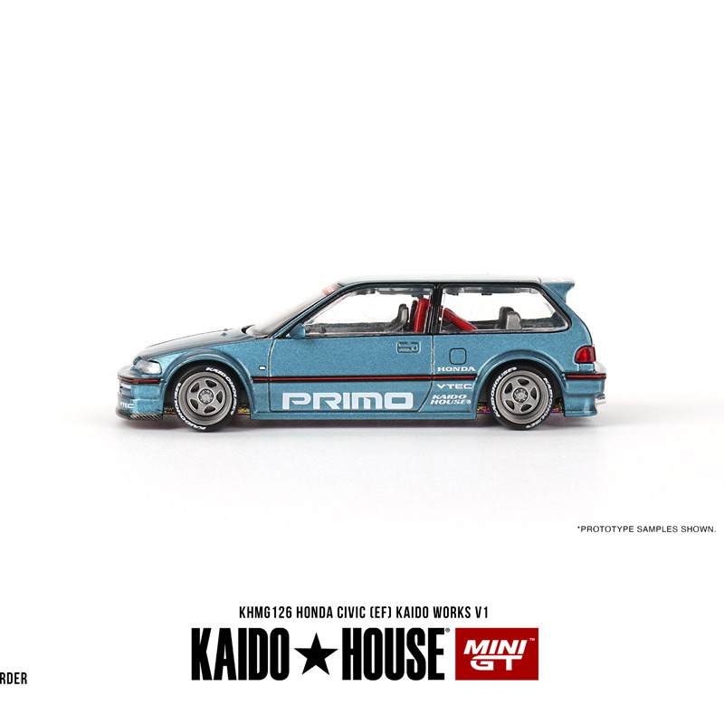 Kaido MINIGT 1:64 本田 思域 (EF) Kaido Works V1 合金汽车模型 - 图1