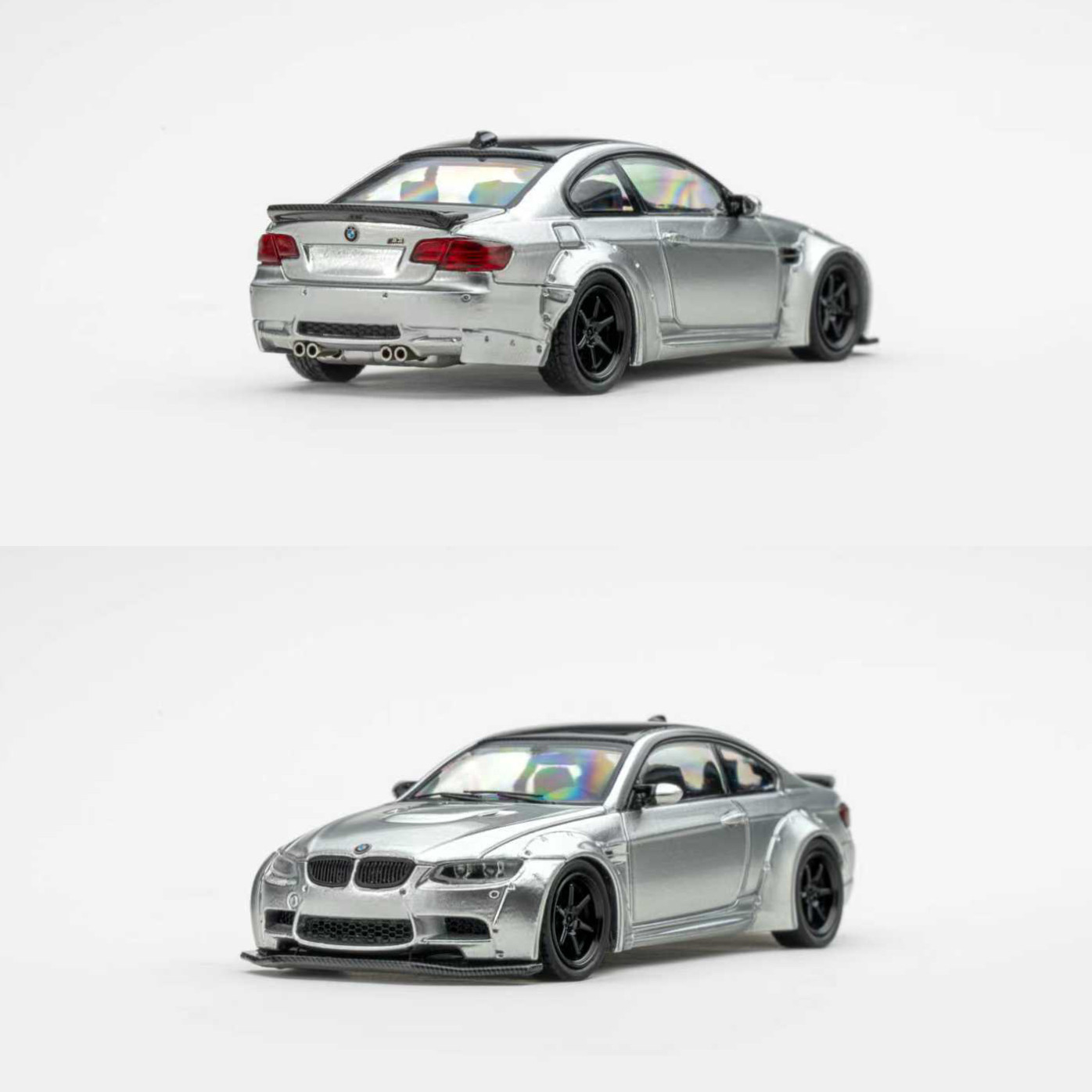 限量宝马BMW M3 E92 LB套件改装 Fine Model 1:64 合金汽车模型 - 图1