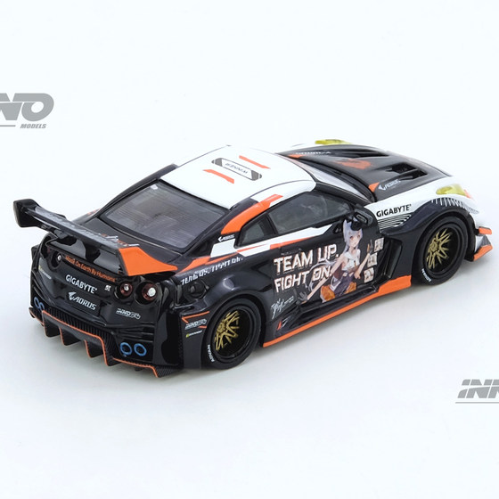 INNO 1 64 Nissan GT-R R35 Itache AORUS Gigabyte co-branded alloy car model