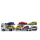 Microshadow Mercedes-Benz Actros double-decker transport trailer model