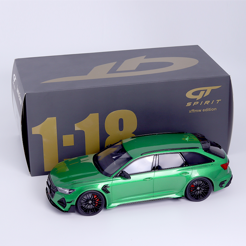 GTSPirit限量1:18行李箱版2020 ABT奥迪RS6 C8旅行车仿真汽车模型 - 图0