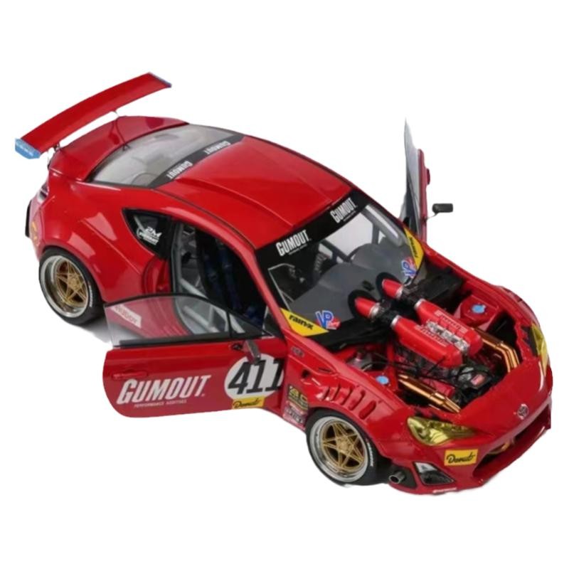 丰田4586GT漂移赛车DCN原厂1:18 Toyota GT4586仿真合金汽车模型-图3