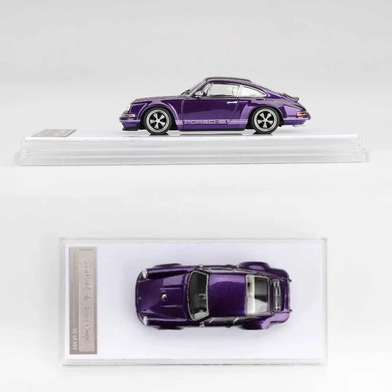 Zincit model 1:64 保时捷 911 singer Coupe DLS 紫色 合金车模,淘宝优惠券,粉丝福利购,淘宝优惠卷