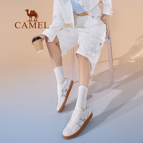 骆驼海星运动鞋女款2026春夏新款女鞋板鞋透气复古德训鞋百搭鞋子 - 图2