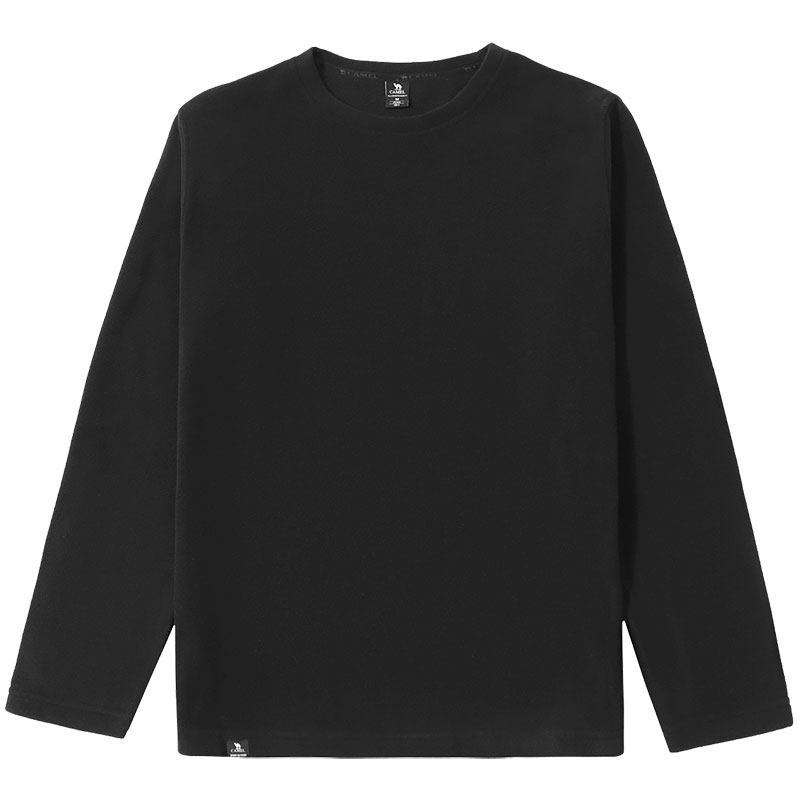 骆驼圆领抓绒衣女款春秋季新款保暖长袖T恤情侣款打底衫上衣男,淘宝优惠券,粉丝福利购,淘宝优惠卷