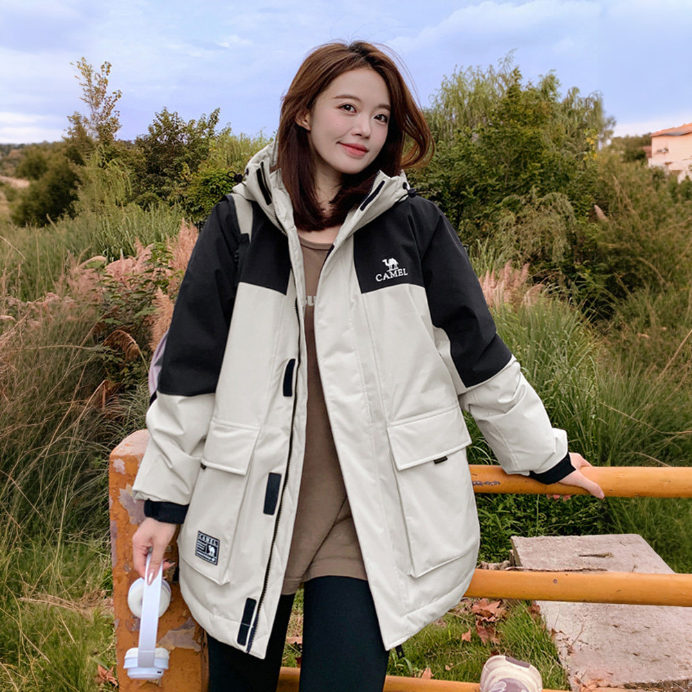 【三合一羽绒服】骆驼冬季拼色保暖休闲户外短款羽绒内胆男女同款,淘宝优惠券,粉丝福利购,淘宝优惠卷