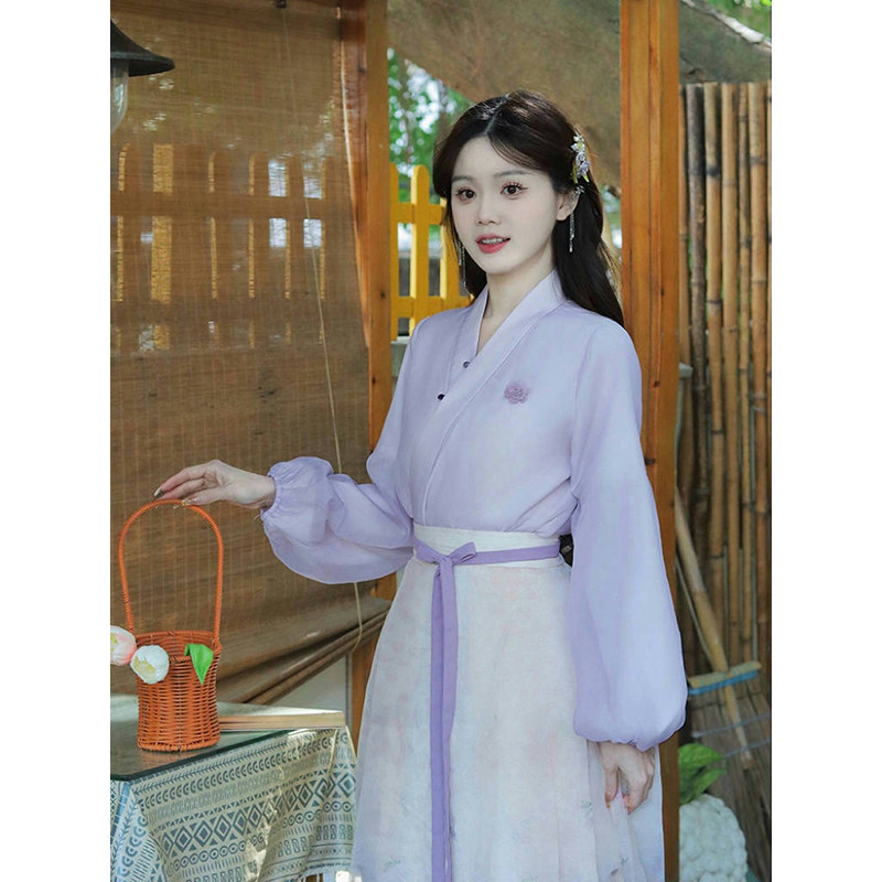 瑶西【陌上紫藤】汉服国风女装爆款日常女款春季新款民族风马面裙,淘宝优惠券,粉丝福利购,淘宝优惠卷