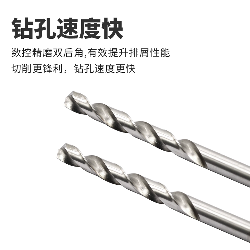 加长麻花钻头不锈钢铁6 7 8 9 10 12超长深孔钻160 200 250 300mm - 图1