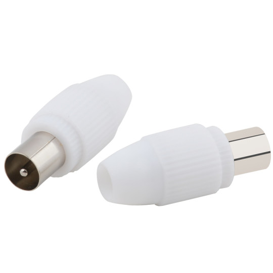 Cable TV plug solderless TV male plug RF male video radio frequency cable connector F head antenna plug straight plug