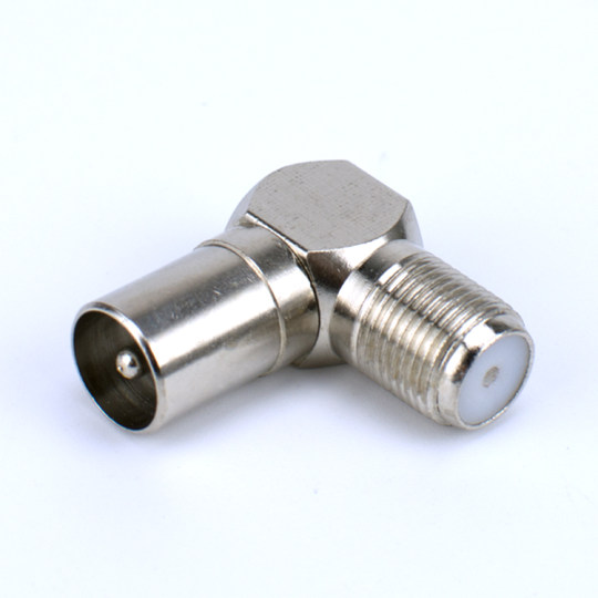 All-Copper British-to-Cable TV Right-Angle Set-Top Box