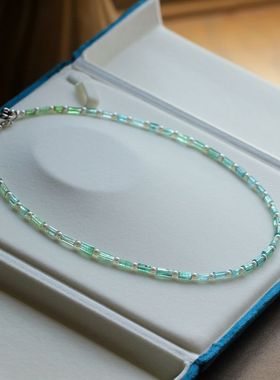 天然帕兰碧玺+天然珍珠项链