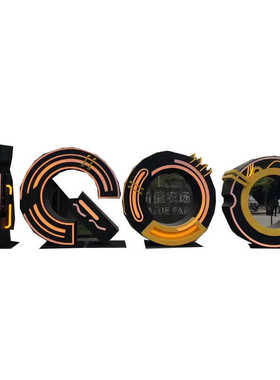 户外发光落地摆件铁艺装饰品摆放创意氛围灯现代工业风纯手工